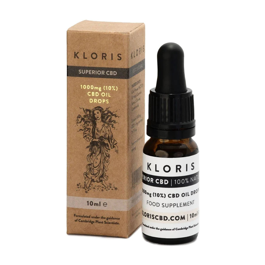 Έλαιο CBD 1000mg 10% - Premium CBD Drops | KLORIS