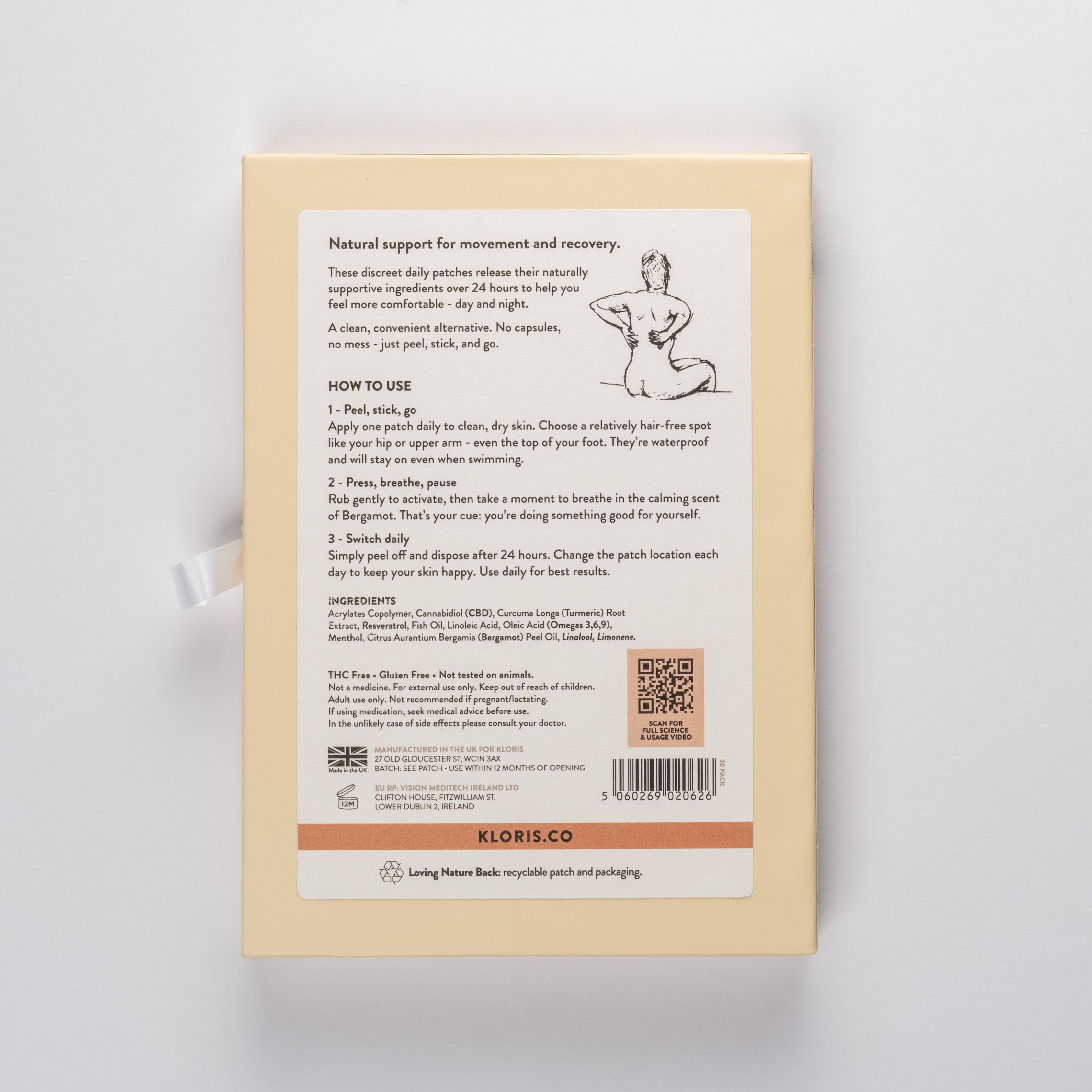 CBD PATCHES (16 MG CBD) - 24 HOUR RELEASE (30 PATCHES)